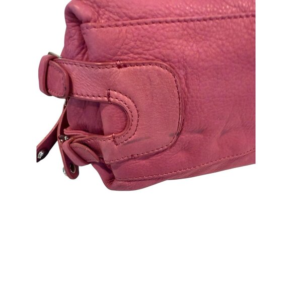 B Makowsky HIbiscus Silver Tone Oslo Medium Satchel w/Dust Bag NWT MSRP 248 FLAW - Picture 9 of 13